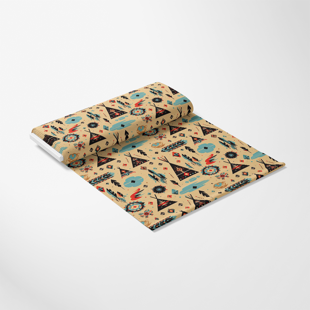 Native American Elements Pattern 2 Quilting Cotton Fabric