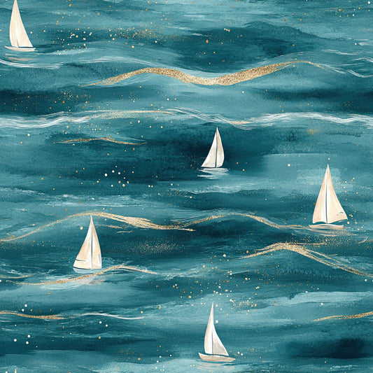 Nautical Exploration Pattern 5 Quilting Cotton Fabric