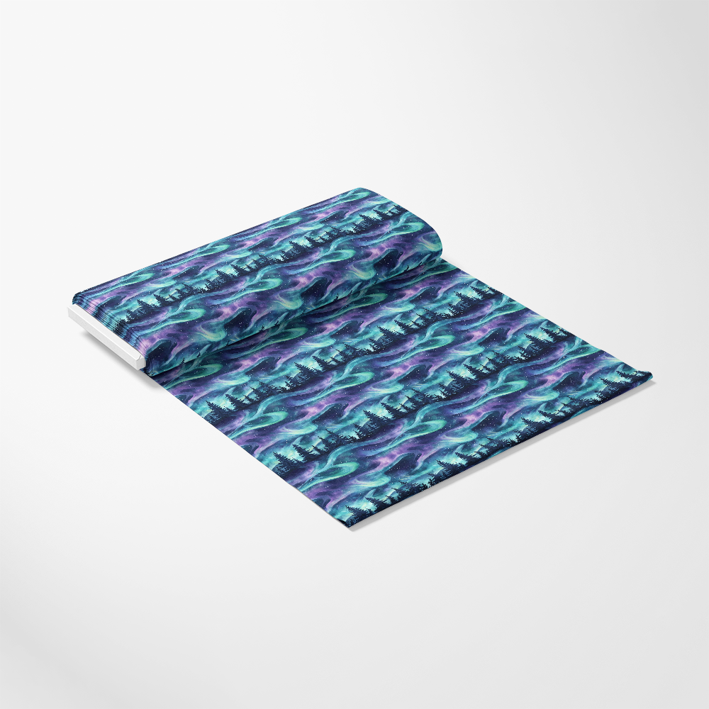 Northern Lights Forest Pattern 24 Quilting Cotton Fabric