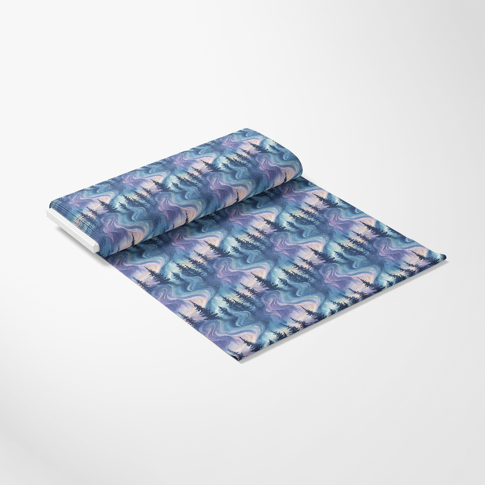 Northern Lights Forest Pattern 5 Quilting Cotton Fabric