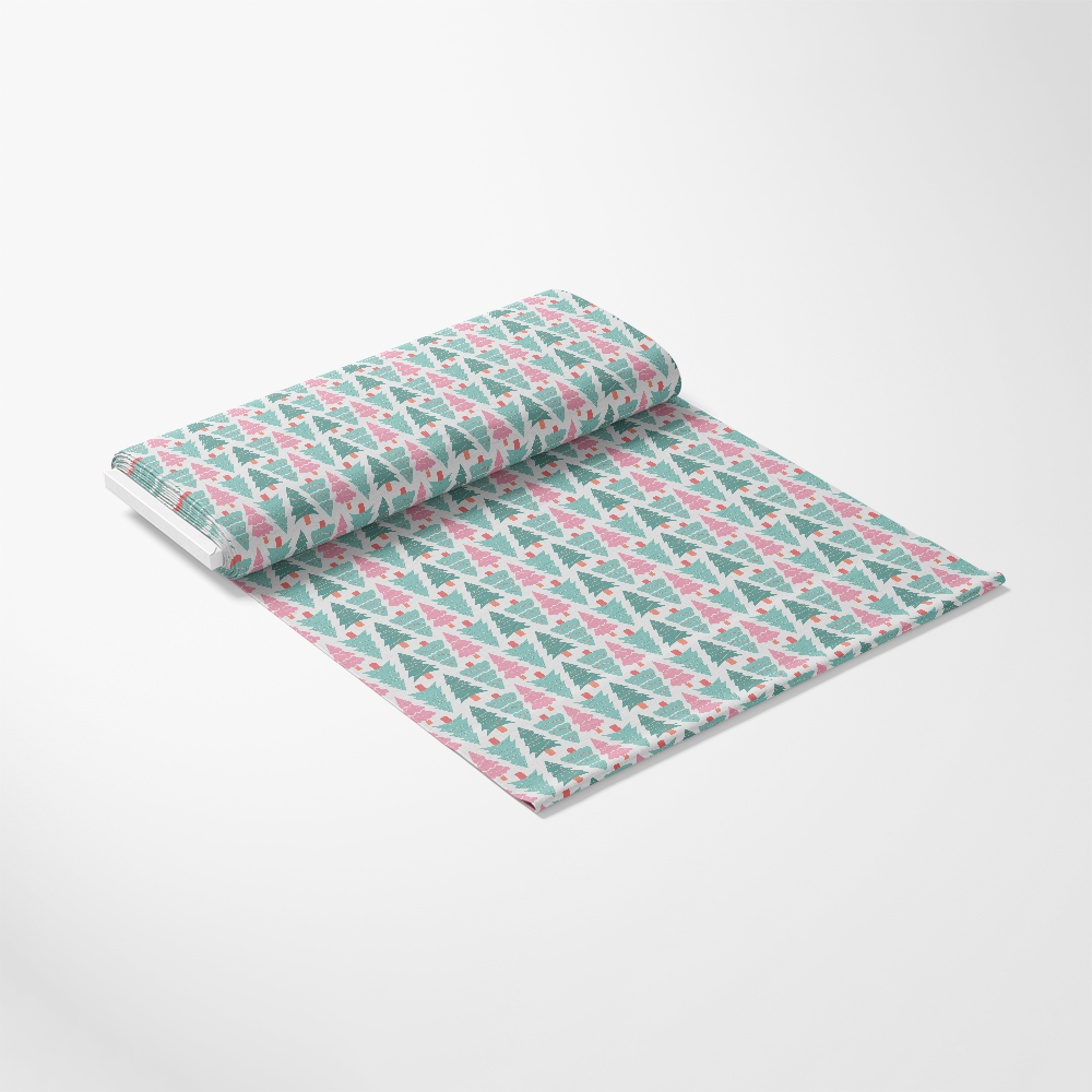 Pastel Christmas Pattern 1 Quilting Cotton Fabric