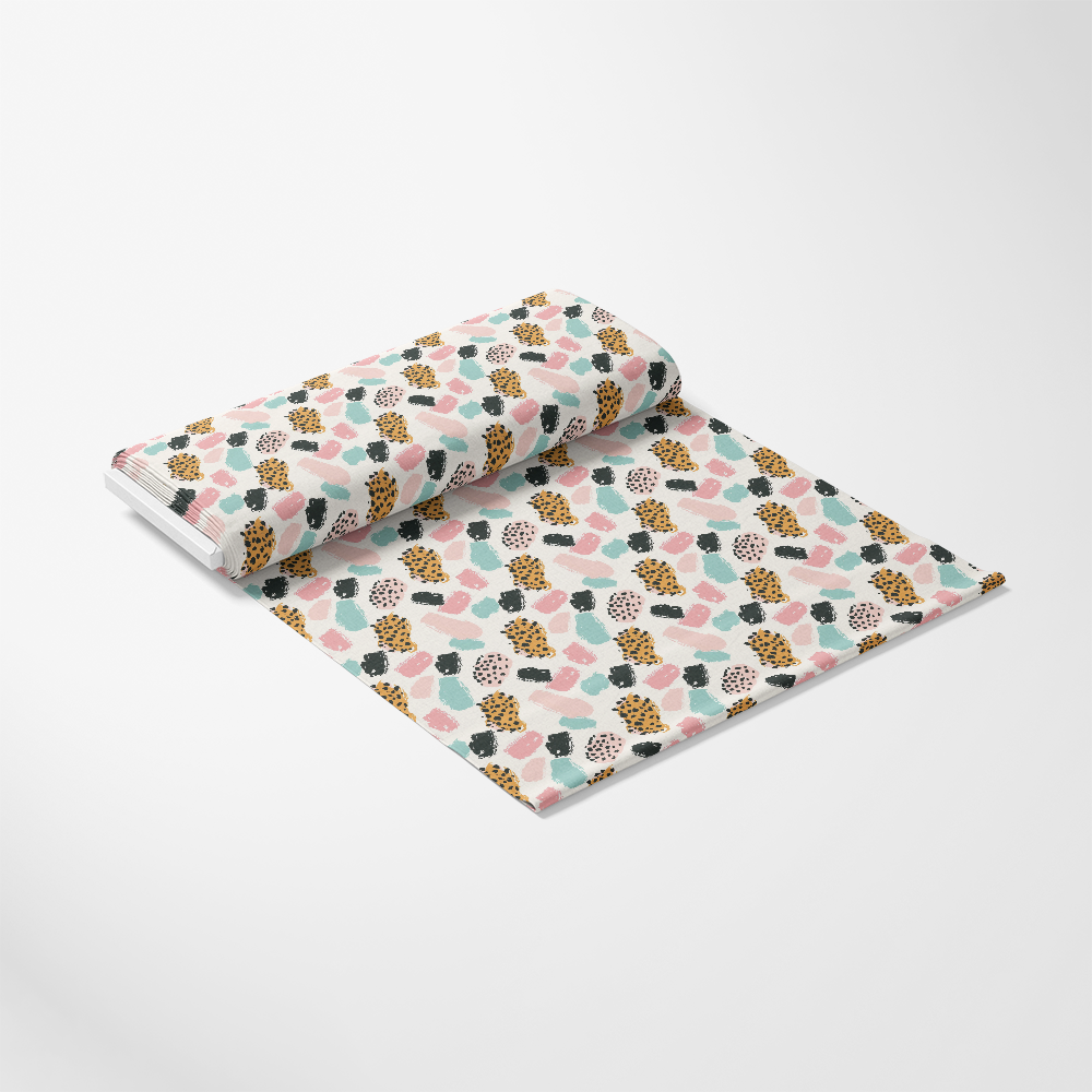 Pastel Leopard Skins Pattern 12 Quilting Cotton Fabric