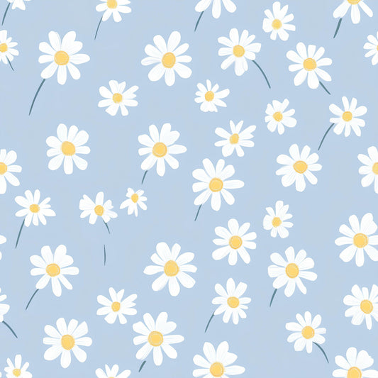 Pastel Daisy Pattern 9 Quilting Cotton Fabric