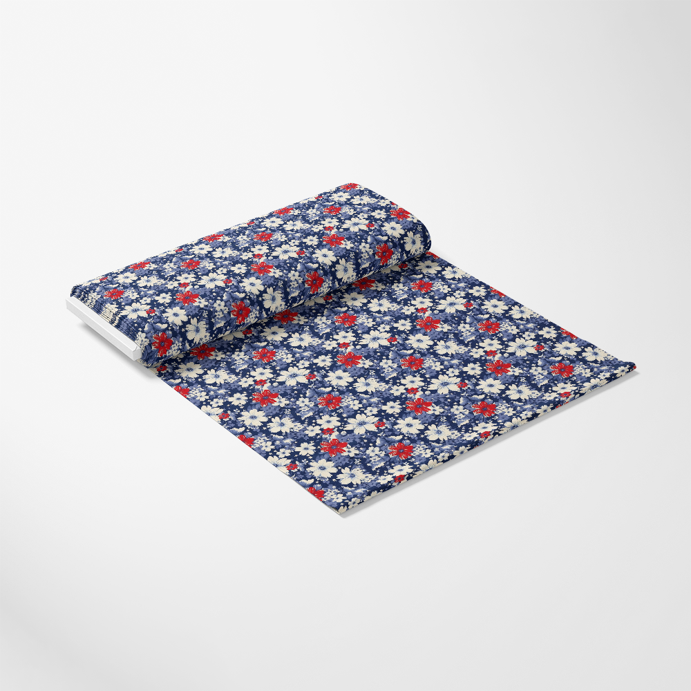 Patriotic Shabby Chic Pattern 6 Quilting Cotton Fabric