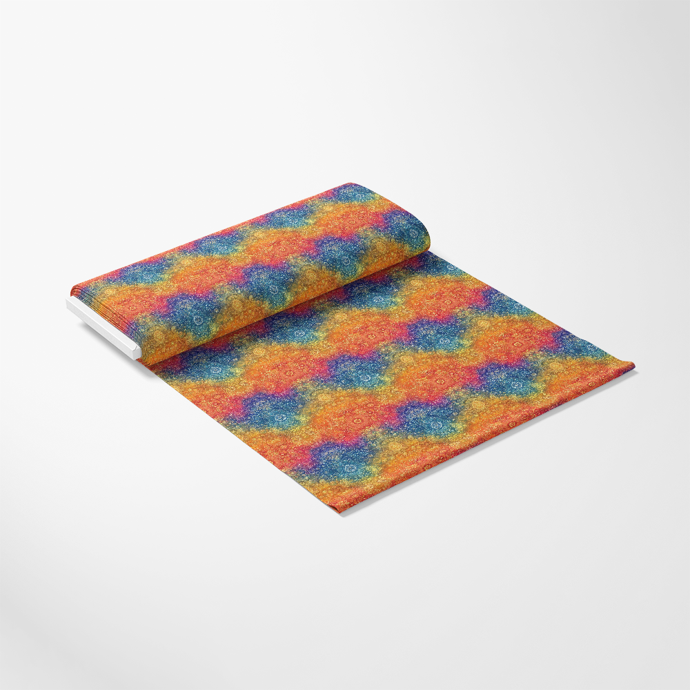 Rainbow Mandala Pattern 11 Quilting Cotton Fabric