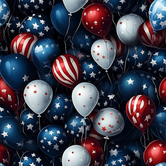 Realistic 4th of July Pattern 13 Quilting Cotton Fabric