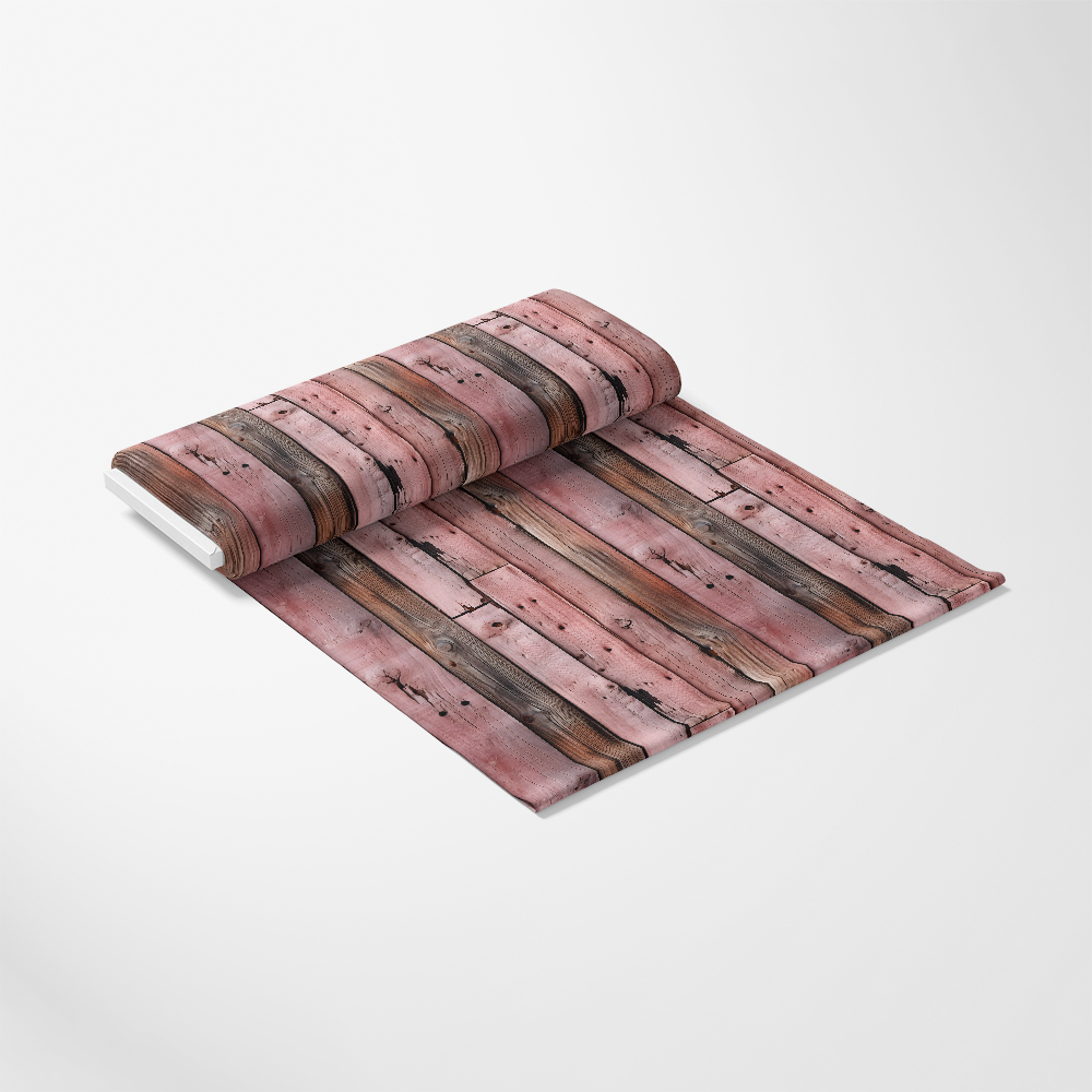 Pink Rose Wood Planks Pattern 4 Quilting Cotton Fabric