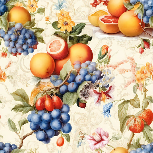 Sicilian Garden Pattern 6 Quilting Cotton Fabric