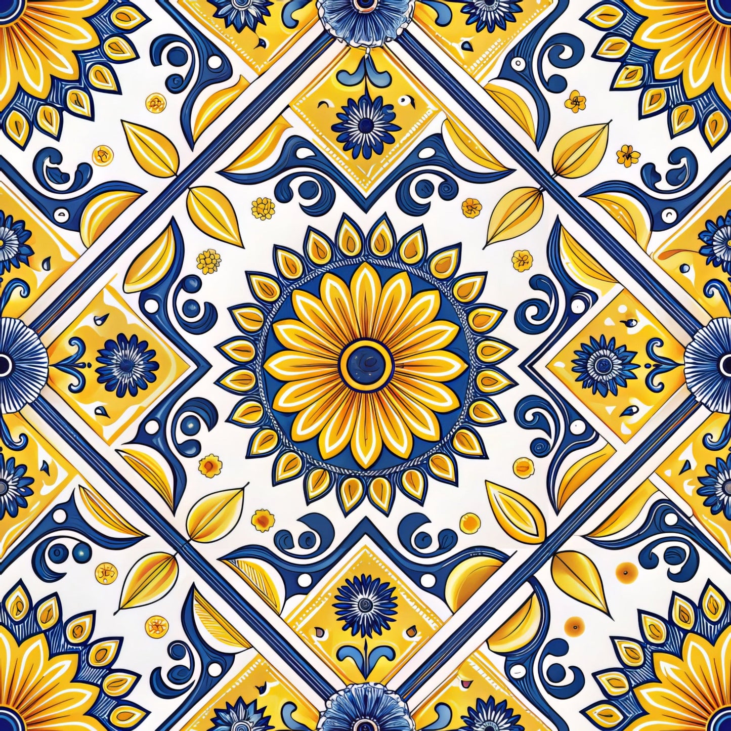 Sicilian Summer Pattern 5 Quilting Cotton Fabric