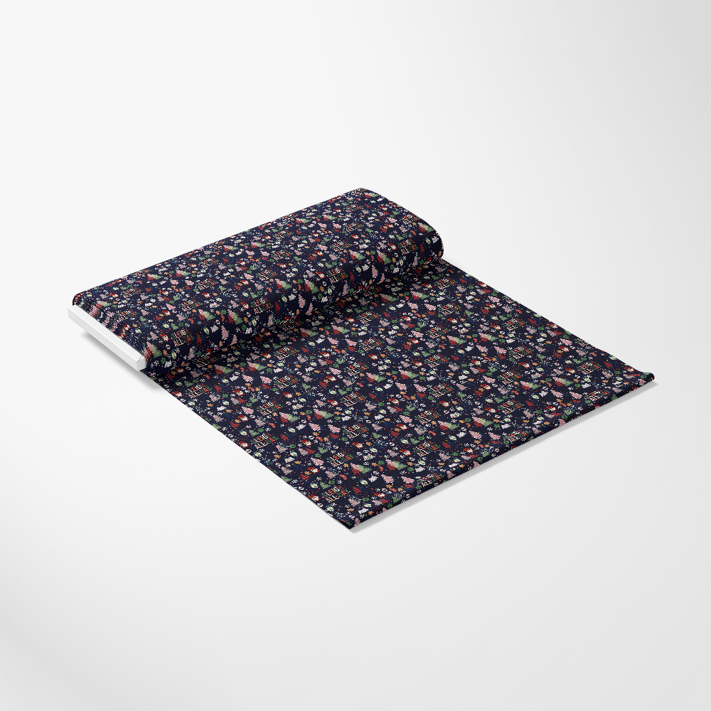 Sleigh All Day Indigo Quilting Cotton Fabric