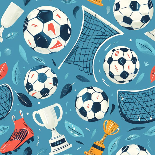 Soccer Fun Pattern 10 Quilting Cotton Fabric