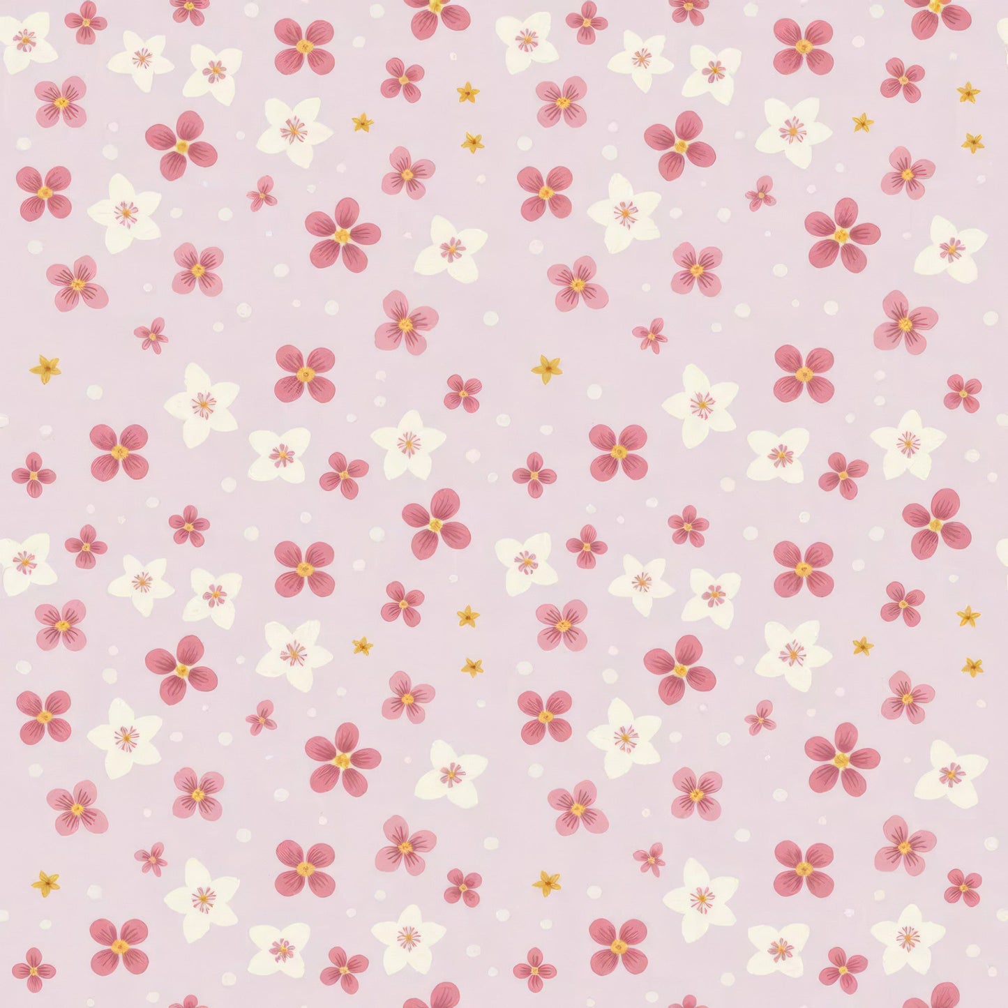 Soft Pink Baby Girl Pattern 10 Quilting Cotton Fabric