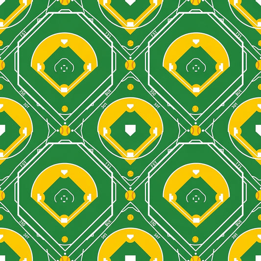 Softball Champions Pattern 14 Quilting Cotton Fabric