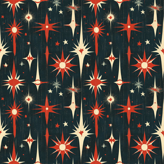 Sparkleworks Mid-Century 4th of July Pattern 10 Quilting Cotton Fabric