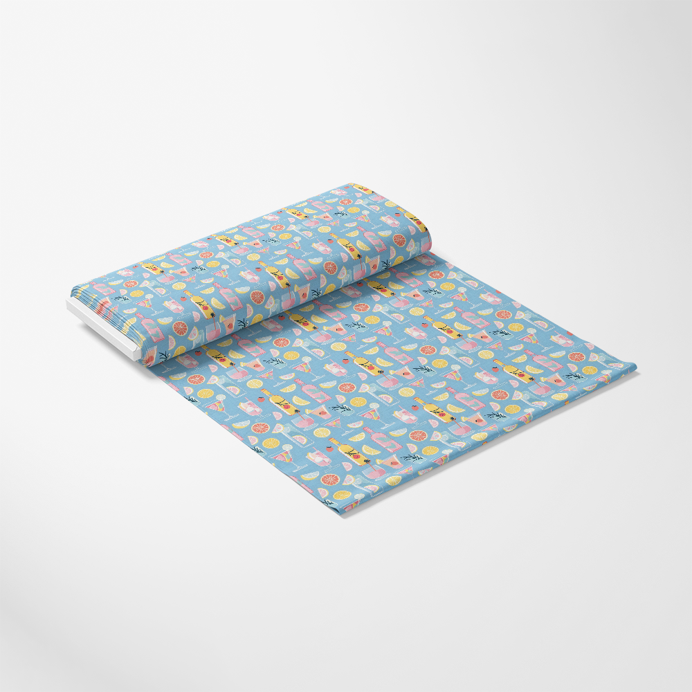 Summer Cocktails Pattern 2 Quilting Cotton Fabric