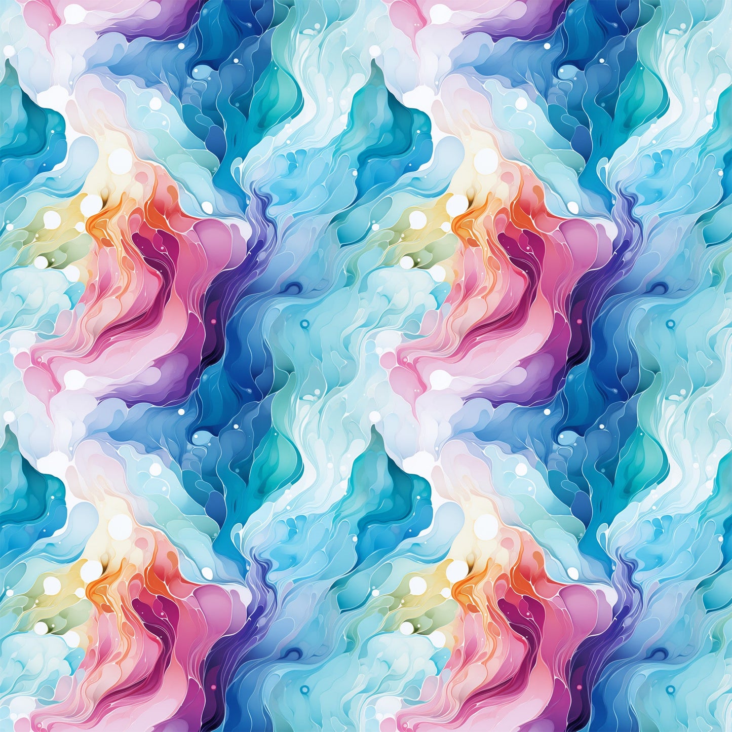 Summer Colored Marble Pattern 2 Quilting Cotton Fabric