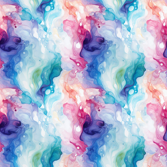 Summer Colored Marble Pattern 6 Quilting Cotton Fabric