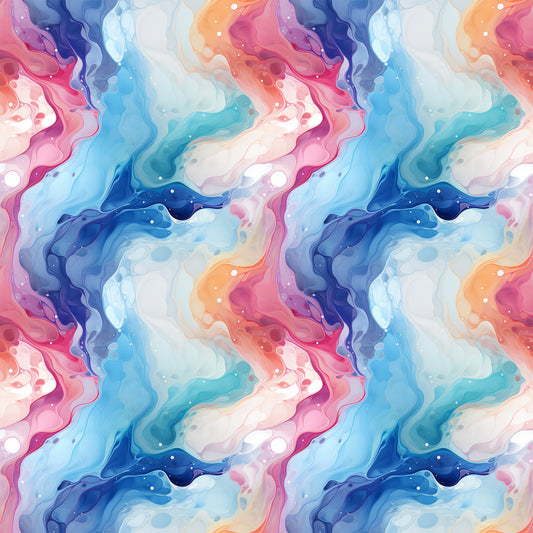 Summer Colored Marble Pattern 9 Quilting Cotton Fabric