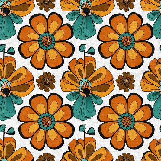 Summer Floral Pattern 9 Quilting Cotton Fabric