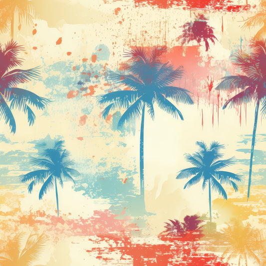 Summer Grunge Pattern 2 Quilting Cotton Fabric