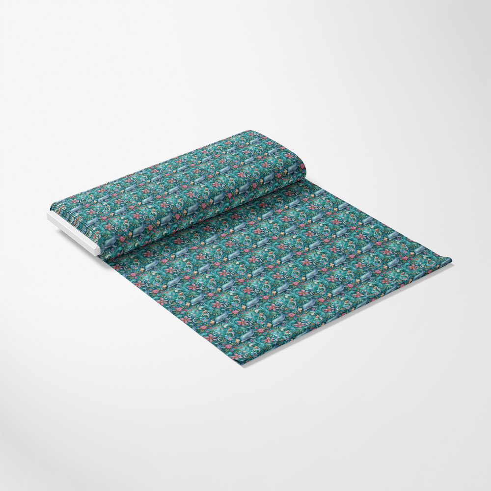 Swimming with Dolphins Pattern 7 Quilting Cotton Fabric