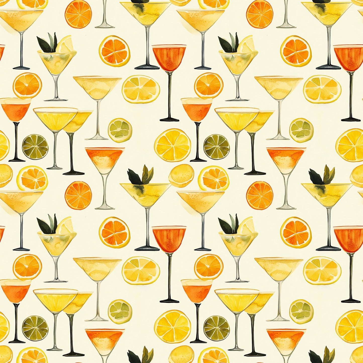 Tart and Tipsy Pattern 7 Quilting Cotton Fabric