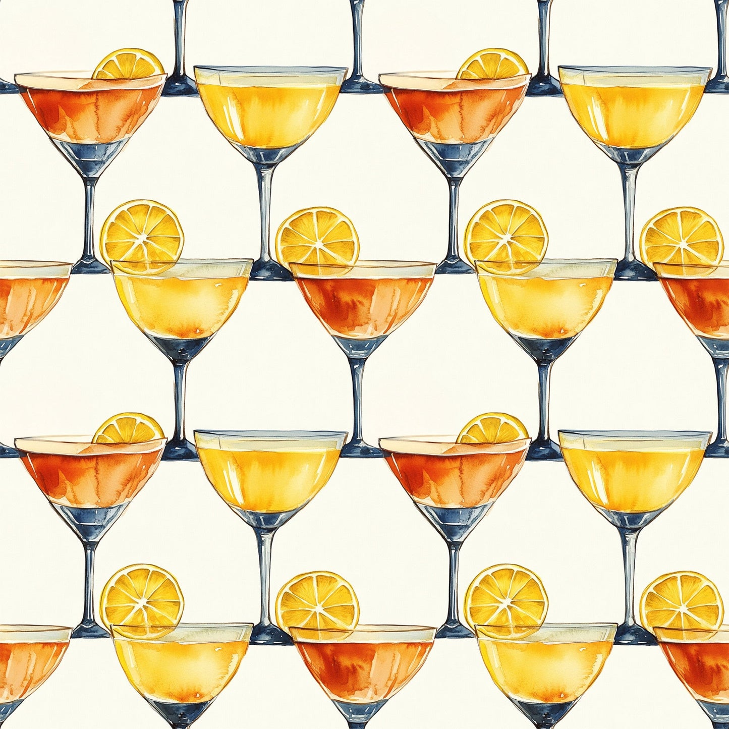 Tart and Tipsy Pattern 8 Quilting Cotton Fabric