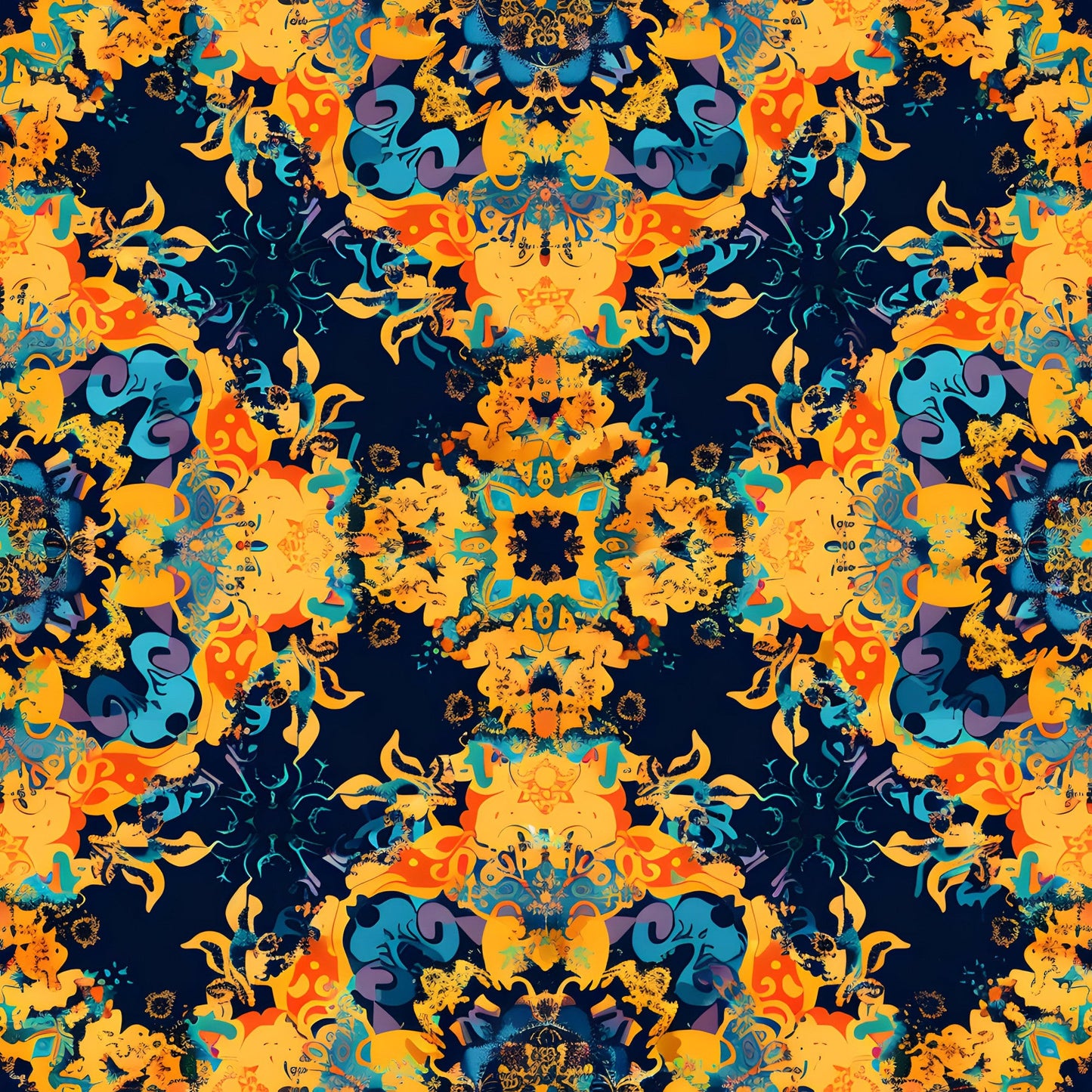 Traditional Najdi Pattern 11 Quilting Cotton Fabric