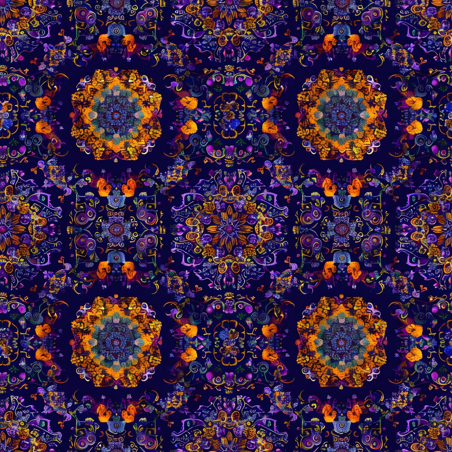 Traditional Najdi Pattern 3 Quilting Cotton Fabric
