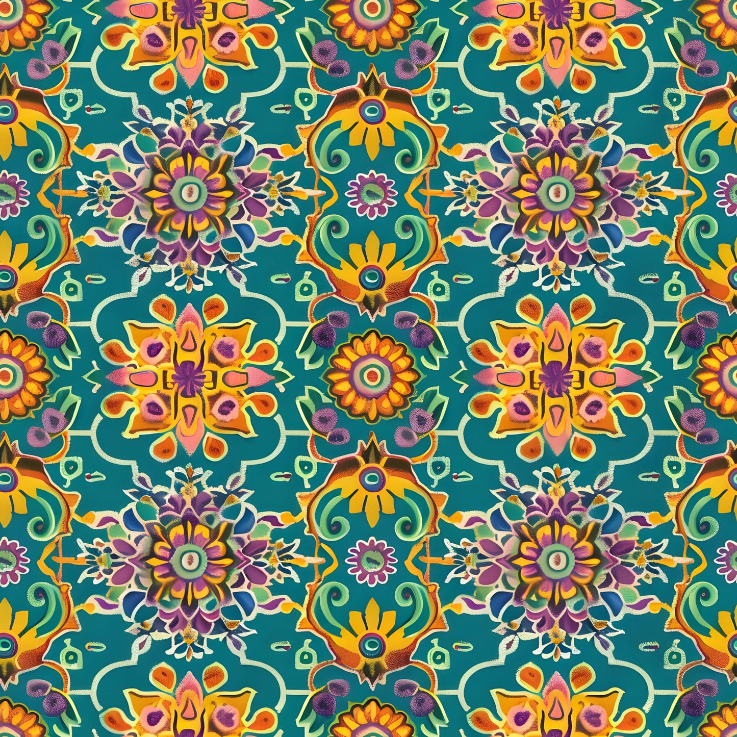 Traditional Najdi Pattern 7 Quilting Cotton Fabric