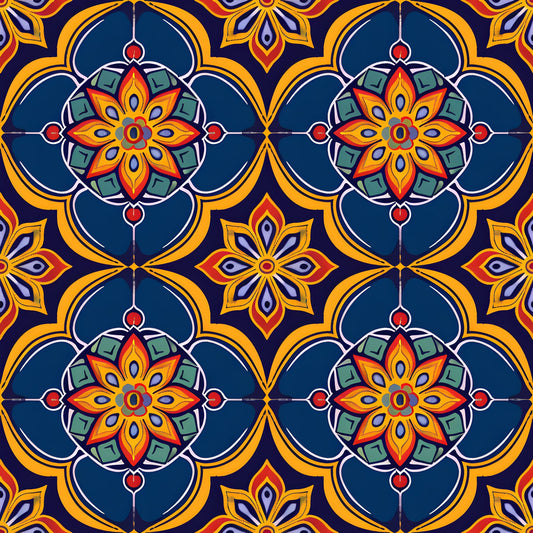 Traditional Najdi Pattern 8 Quilting Cotton Fabric