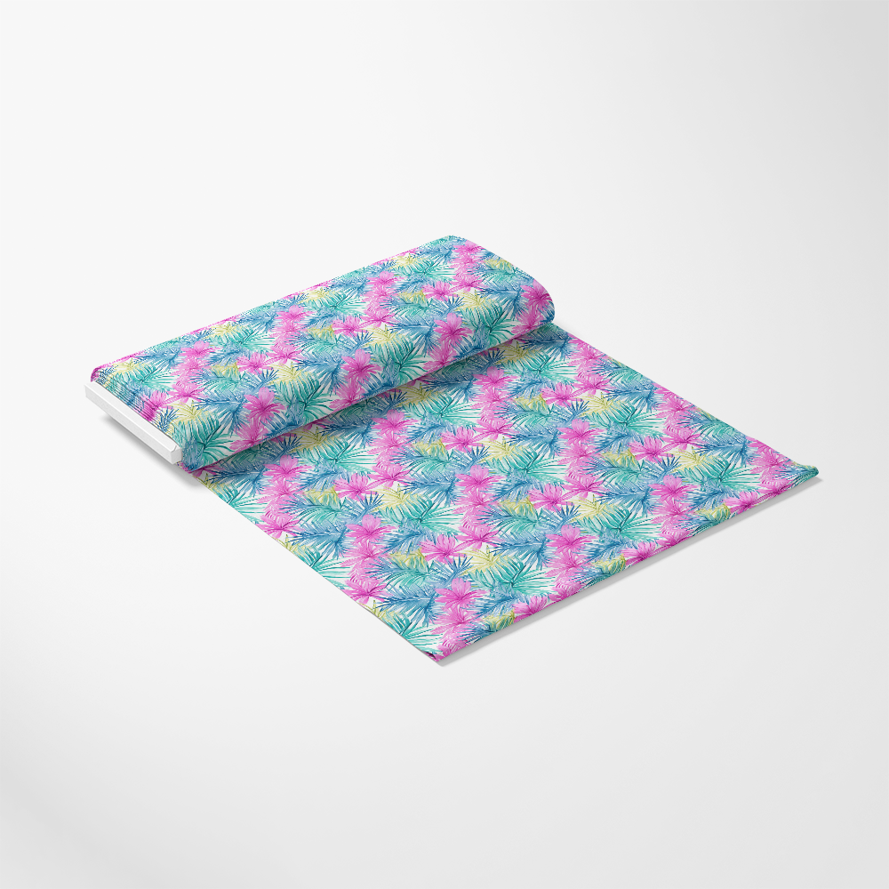 Tropical Leaves Pattern 2 Quilting Cotton Fabric