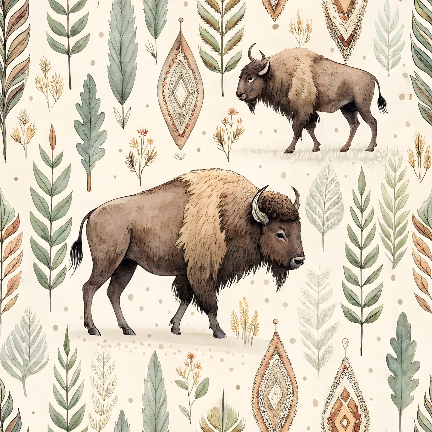 USA Patriotic Wildlife Pattern 9 Quilting Cotton Fabric