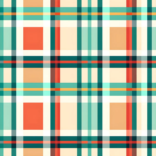 Vibrant Plaid Pattern 12 Quilting Cotton Fabric