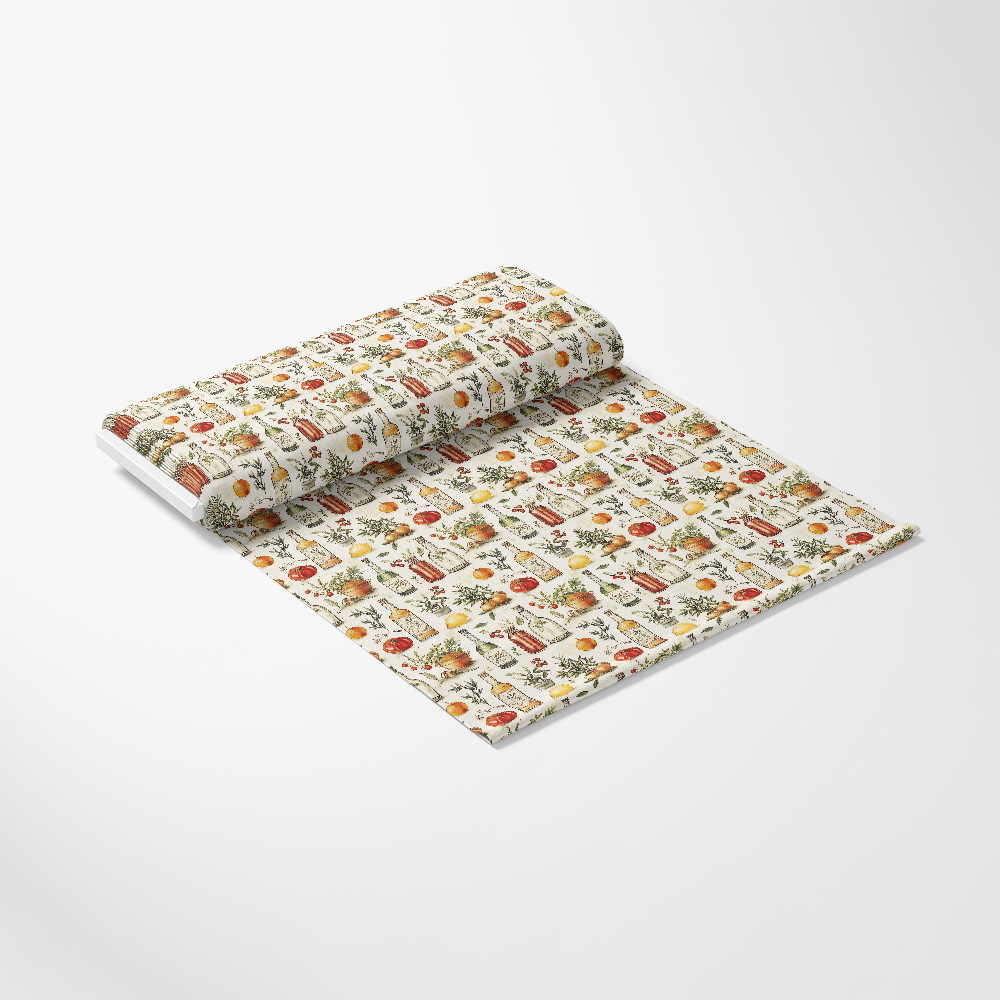 Vintage Kitchen Ingredients Pattern 6 Quilting Cotton Fabric