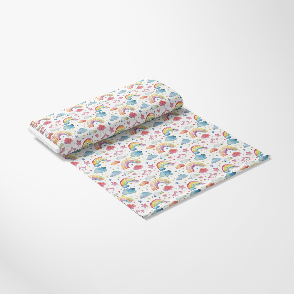 Watercolor Baby Pattern 1 Quilting Cotton Fabric