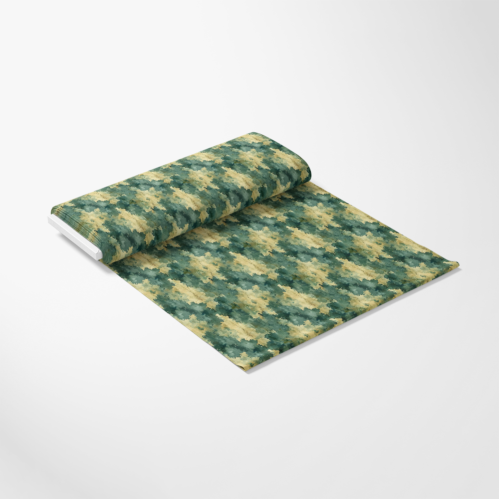 Watercolor Camouflage Grunge Pattern 14 Quilting Cotton Fabric