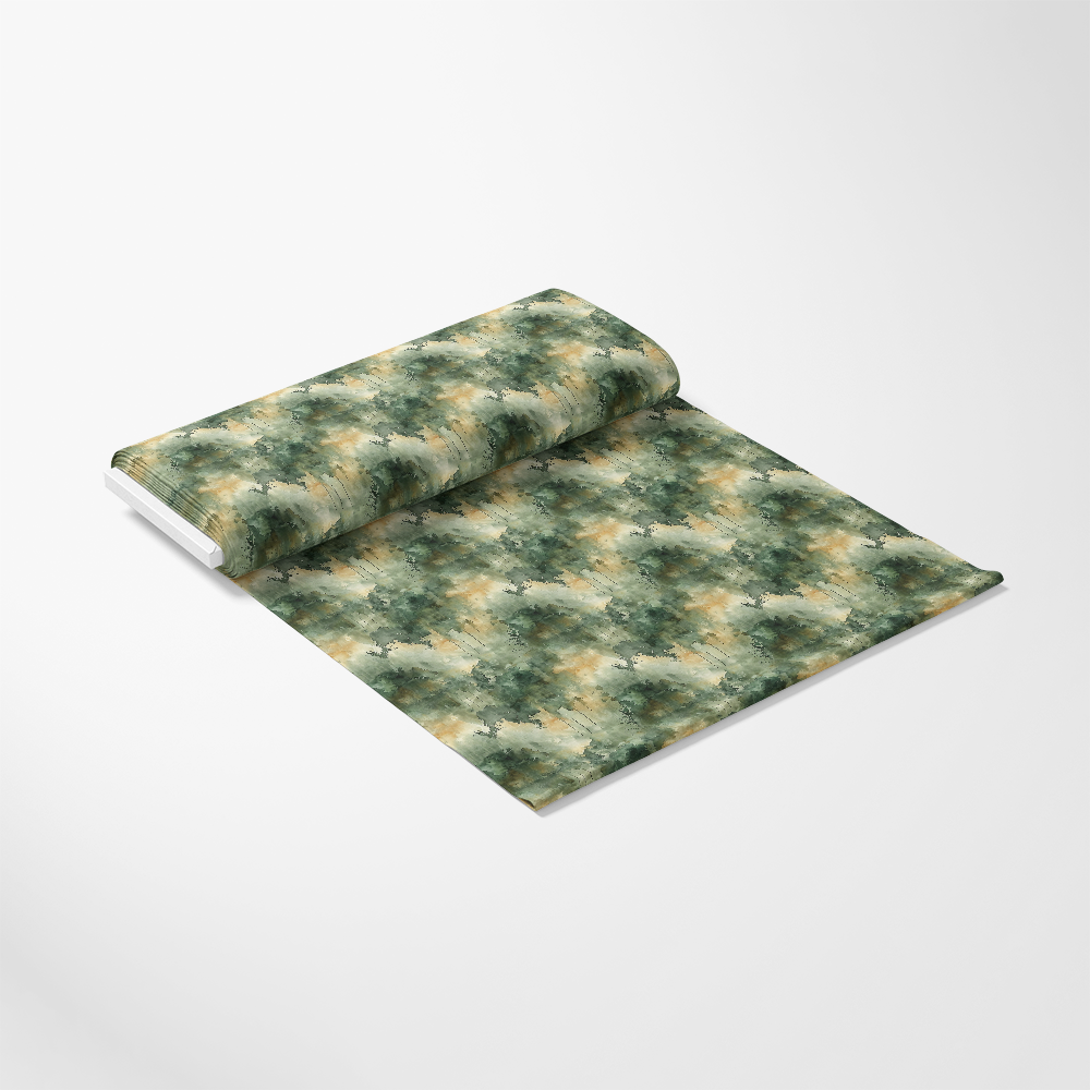 Watercolor Camouflage Grunge Pattern 3 Quilting Cotton Fabric