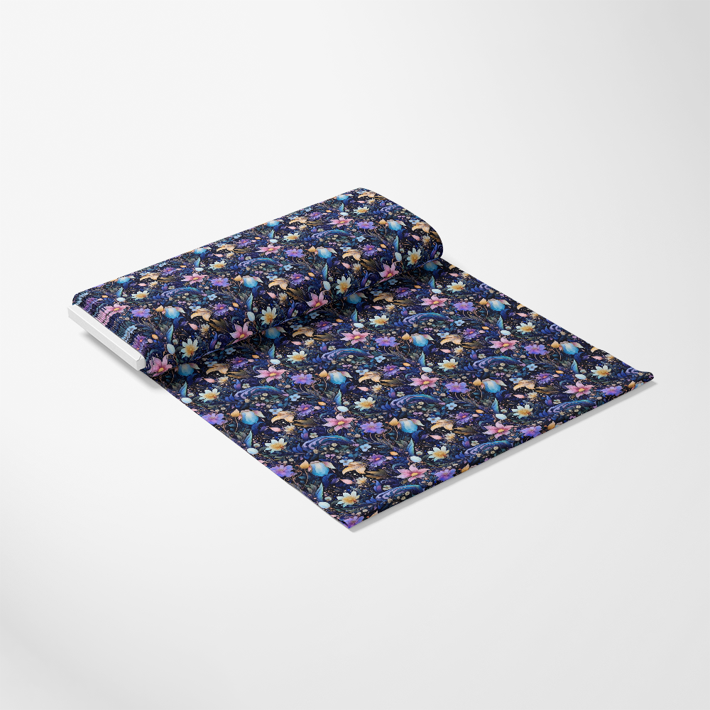 Watercolor Night Nouveau Pattern 8 Quilting Cotton Fabric