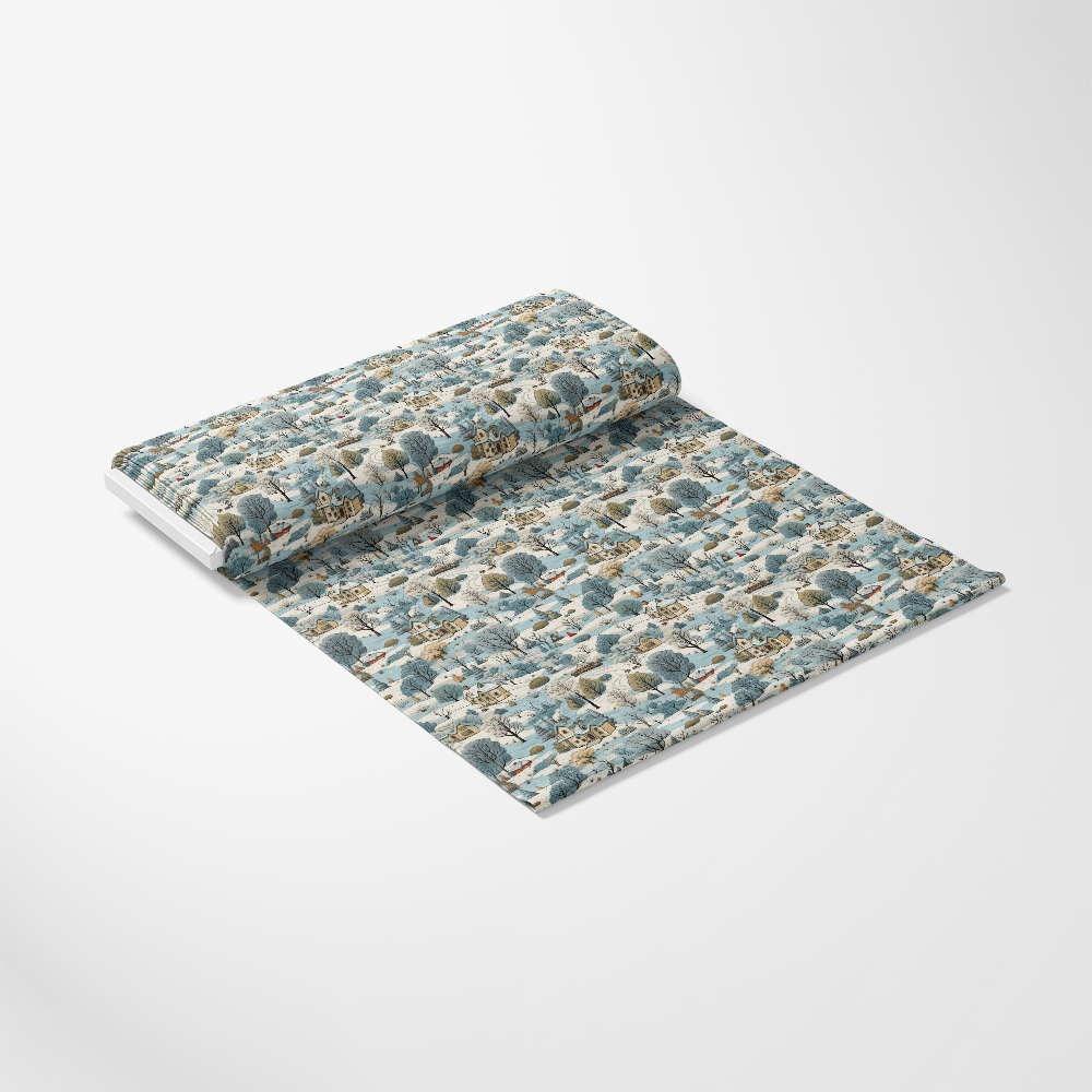 Winter Scenery Pattern 1 Quilting Cotton Fabric