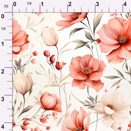 Airy Blooms Pattern 10 Minky Fabric