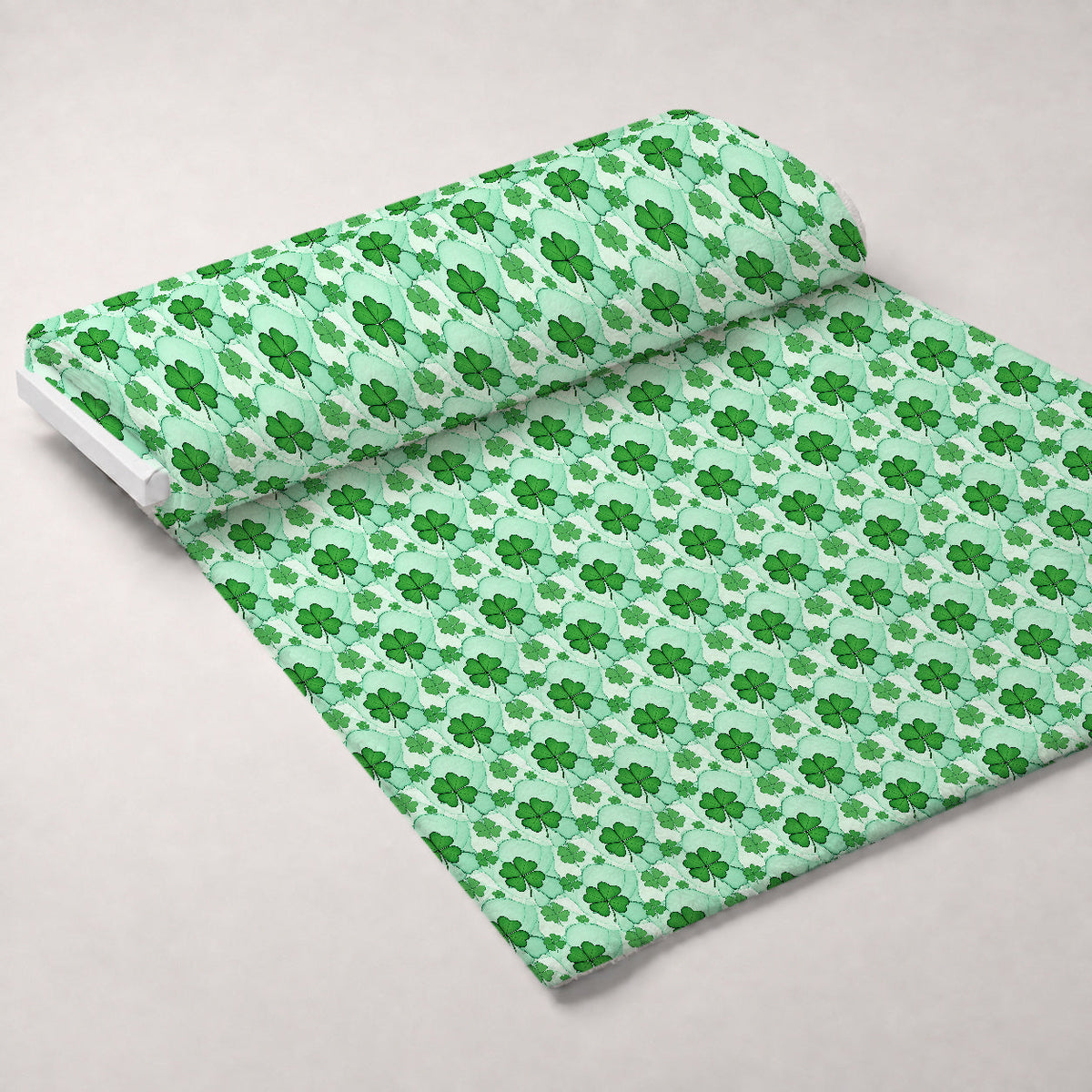 Alcohol Ink Shamrock Pattern 22 Minky Fabric