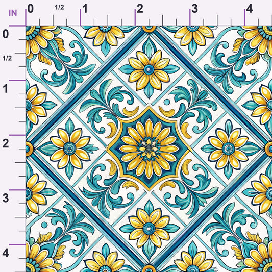 Amalfi Citrus Pattern 11 Minky Fabric