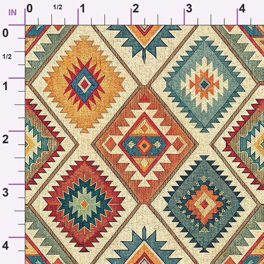Anatolian Diamonds Pattern 8 Minky Fabric