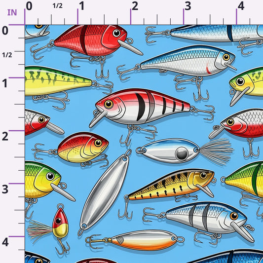 Angler's Vintage Almanac Pattern 1 Minky Fabric