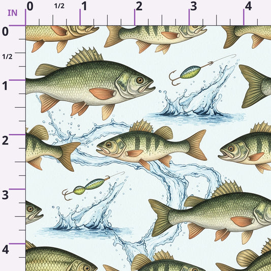 Angler's Vintage Almanac Pattern 8 Minky Fabric