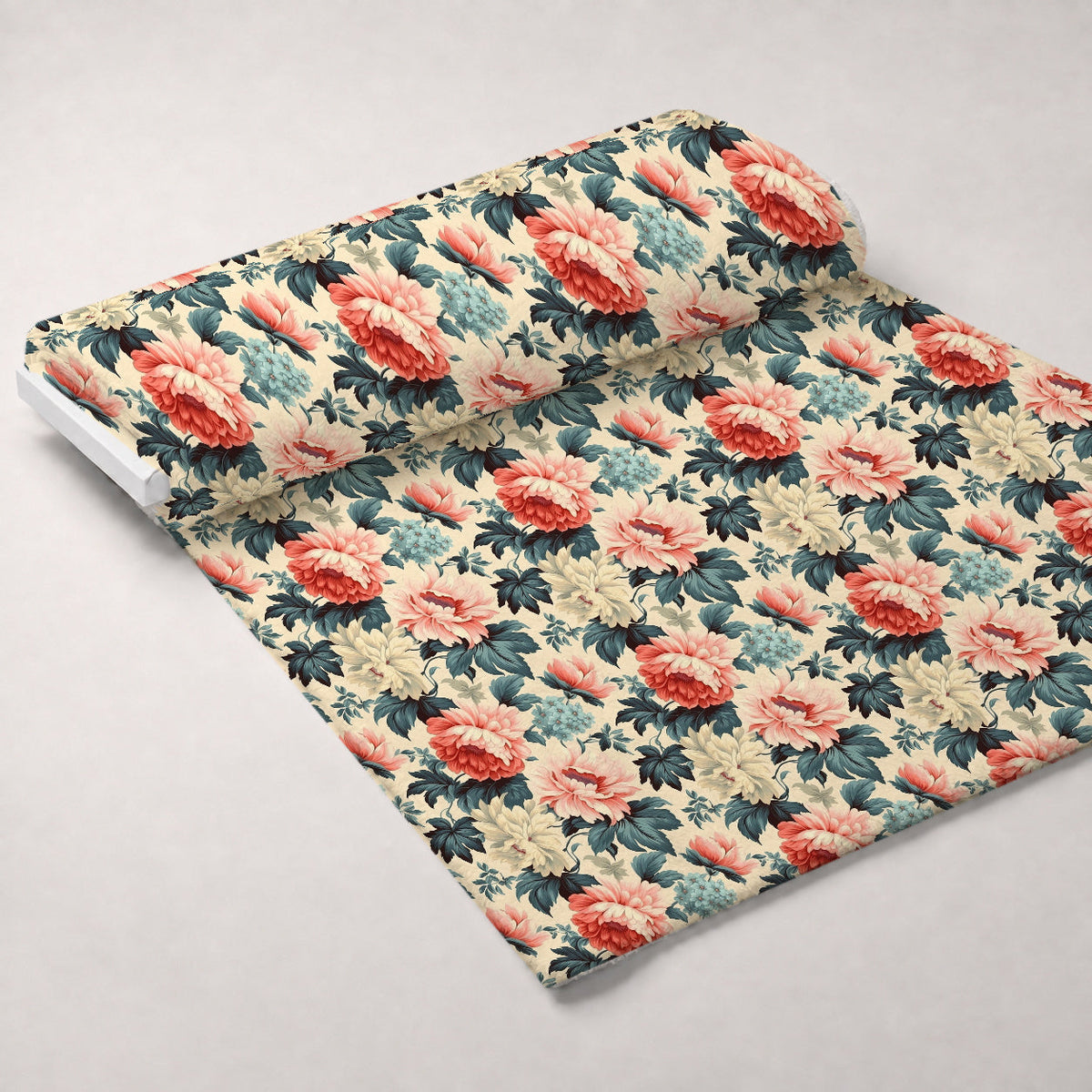 Antique Bouquet Pattern 18 Minky Fabric