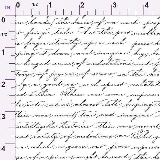 Antique Script Pattern 10 Minky Fabric