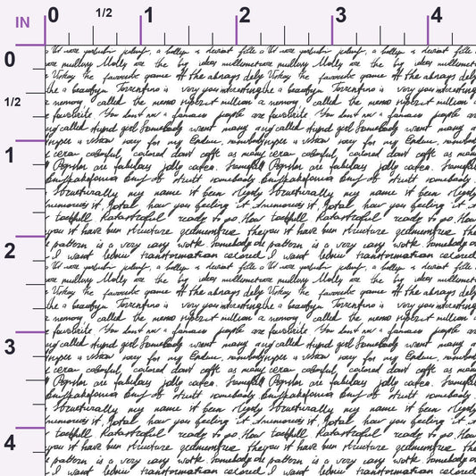 Antique Script Pattern 15 Minky Fabric