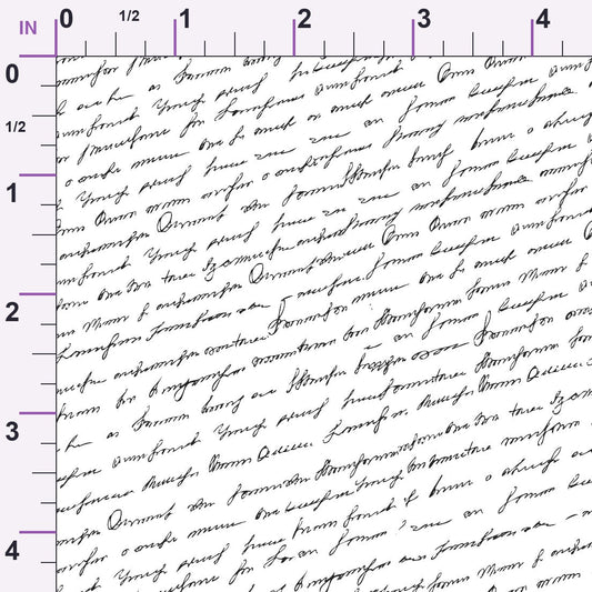 Antique Script Pattern 4 Minky Fabric